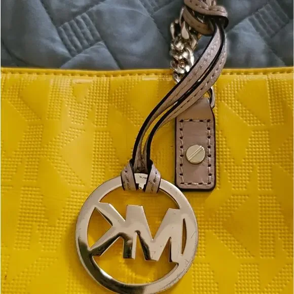 Yellow Michael Kors Women's Tote Bag